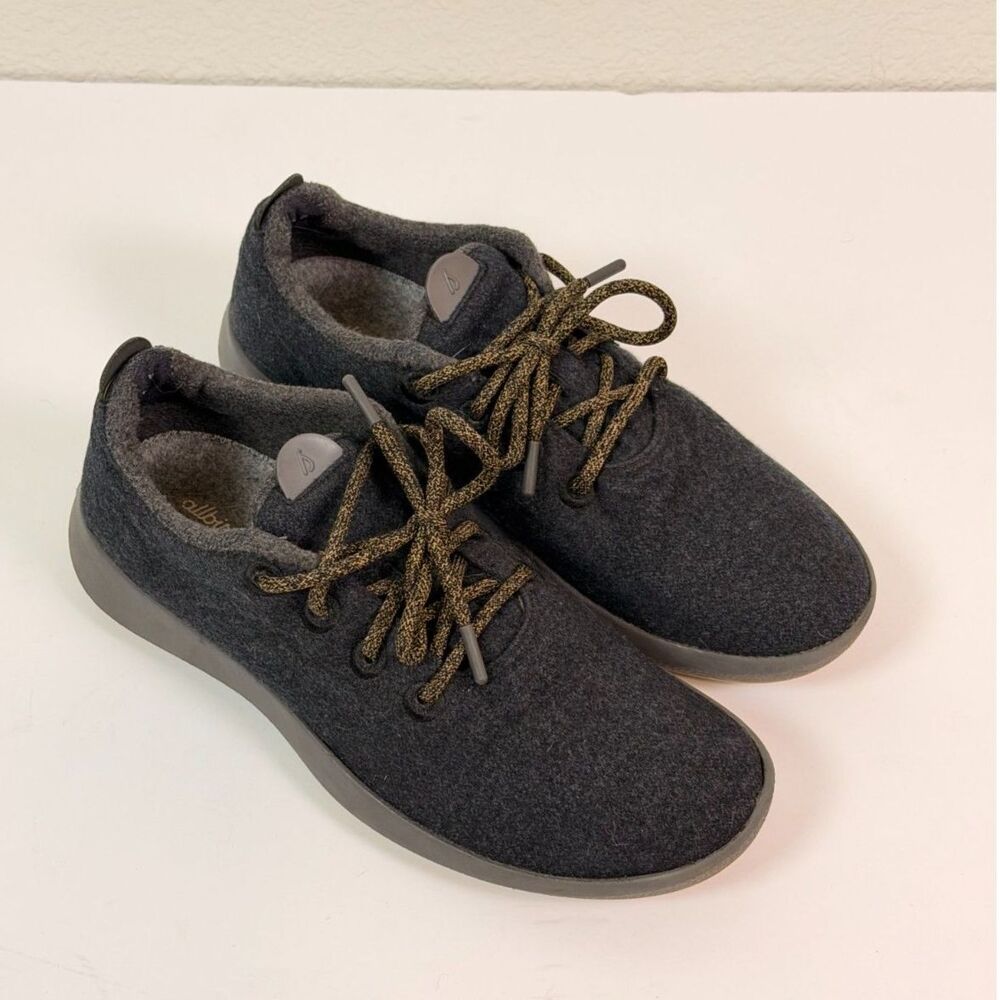 Allbirds Wool Runner Mizzle Size 12 Blue Water Repellent Merino Sneakers Puddle